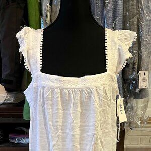 Style & Co. Women's White Blouse Sleeveless Size XL NWT